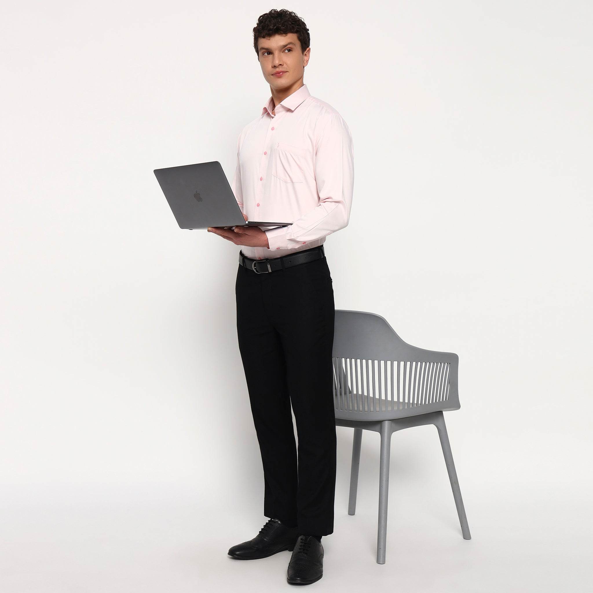 Blush Pink Bamboo Shirt - Sangai