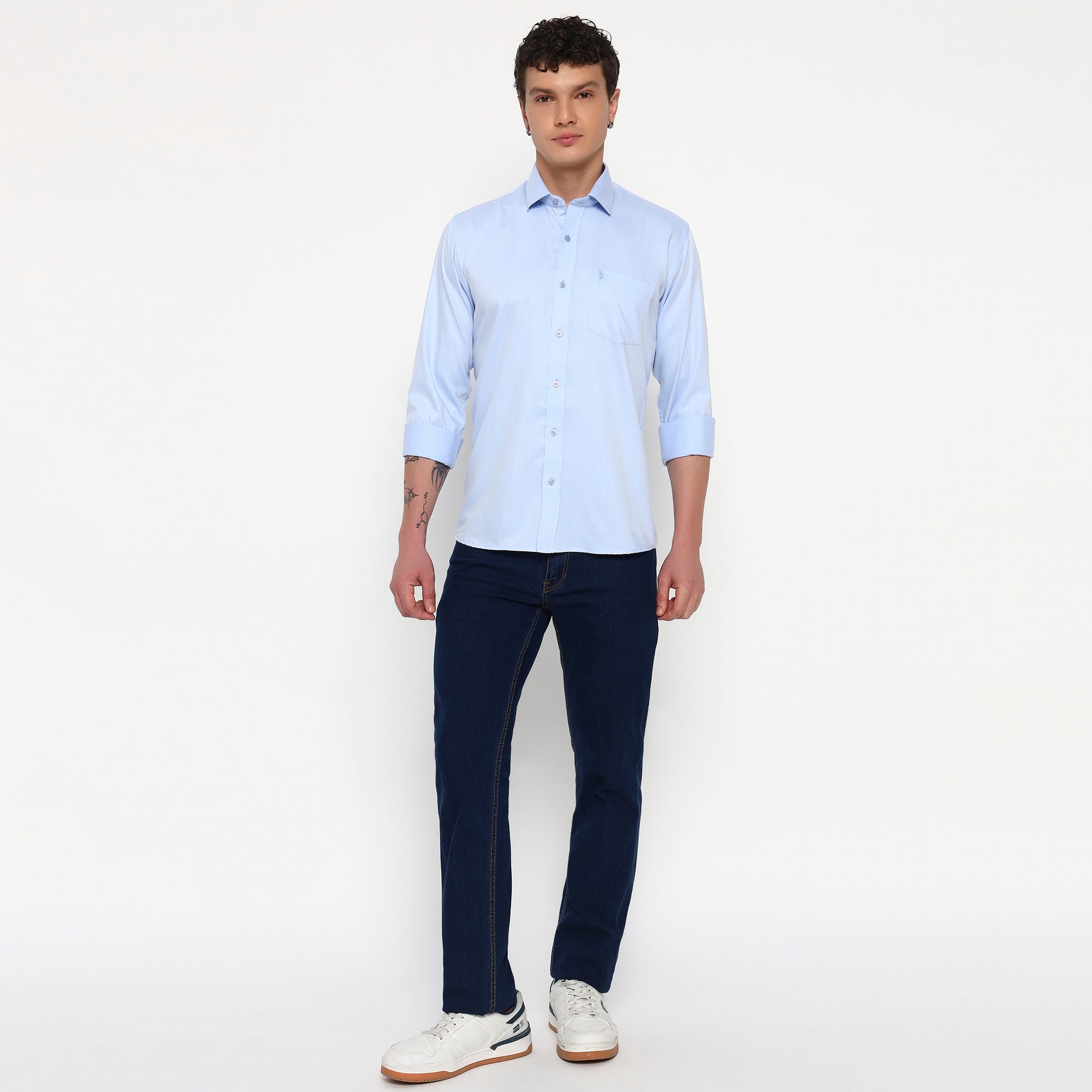 Skyline Blue Stripes Bamboo Shirt