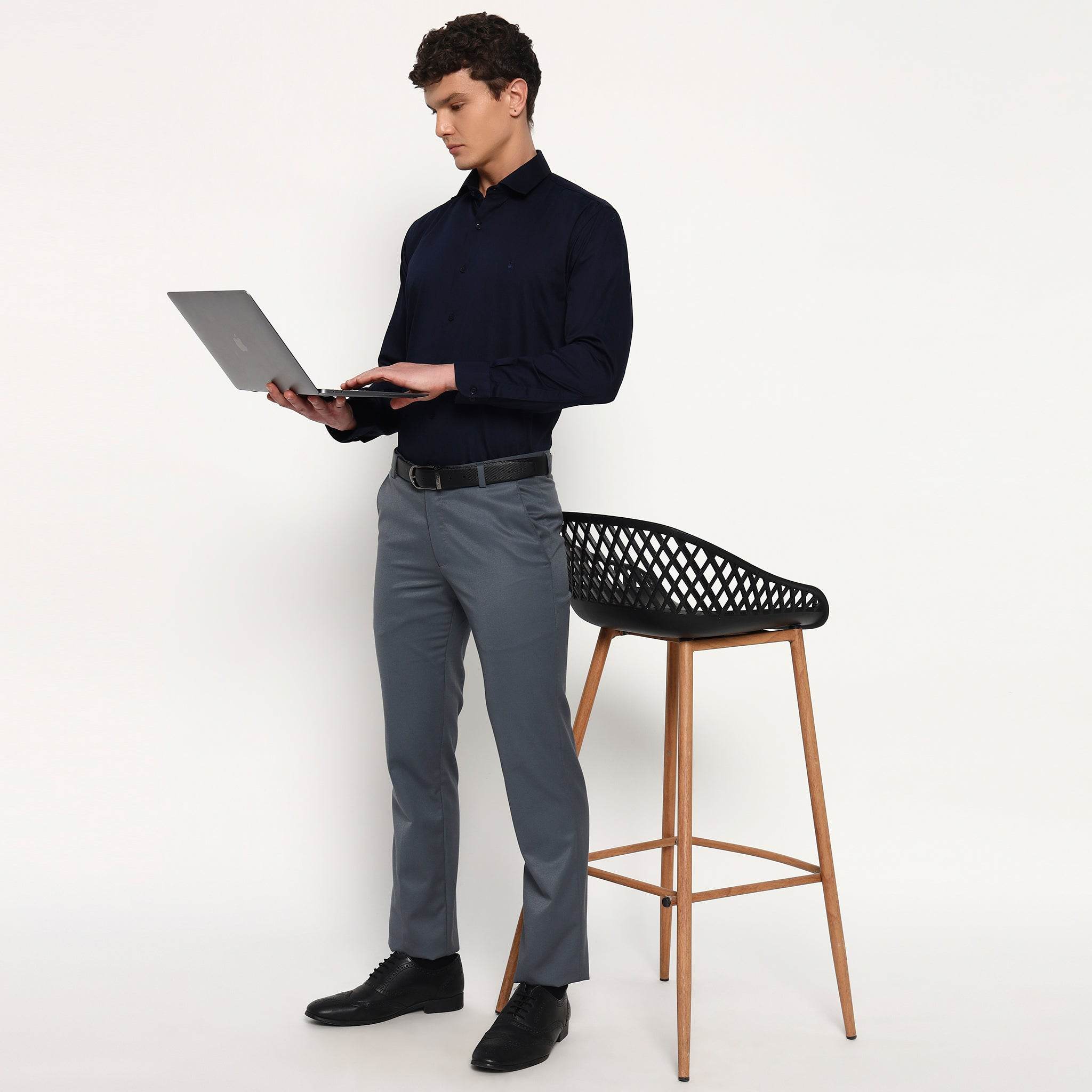 Wild Navy Bamboo Shirt - Sangai