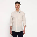 Beige Belgian Linen Shirt - Sangai