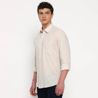 Beige Belgian Linen Shirt - Sangai