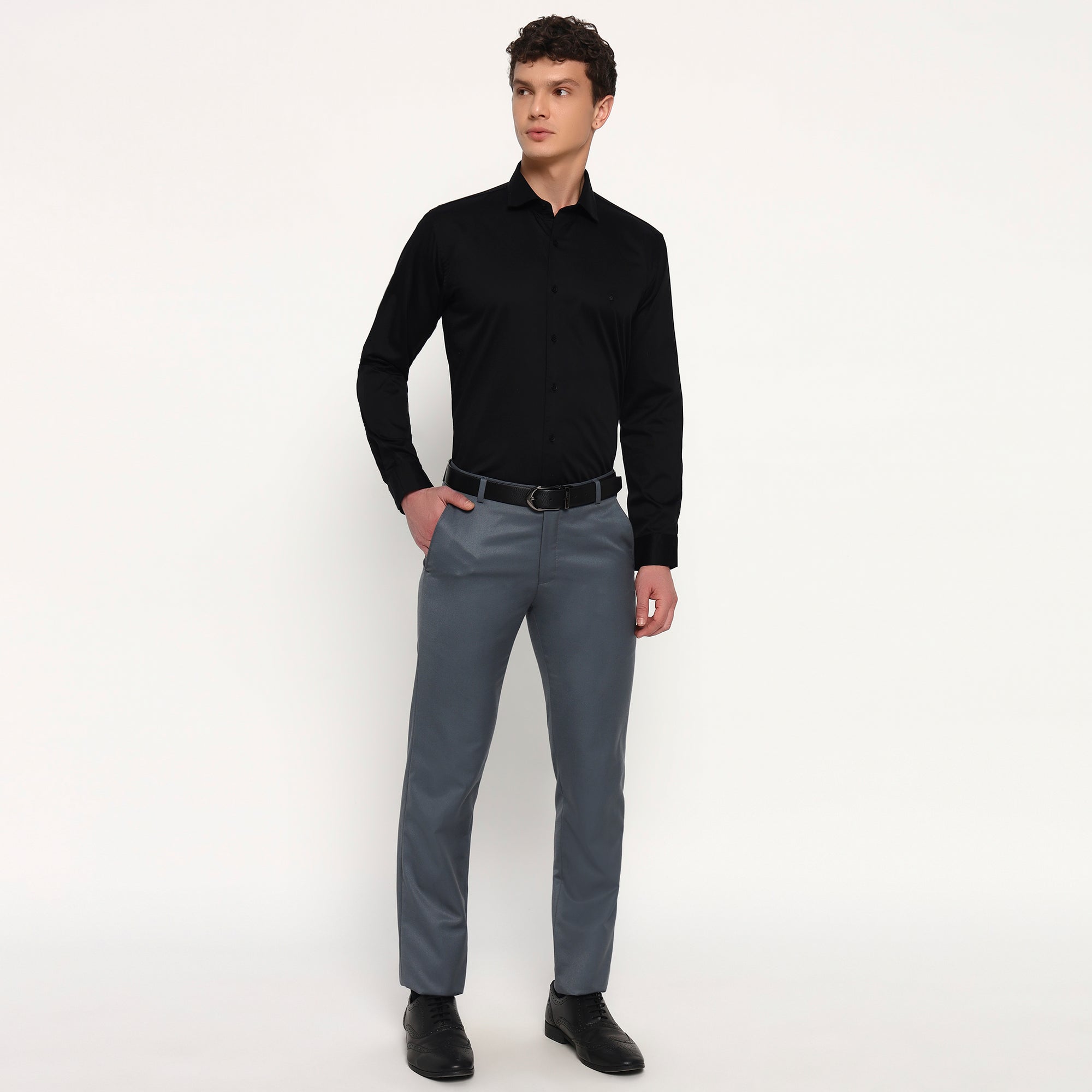Black Satin Shirt