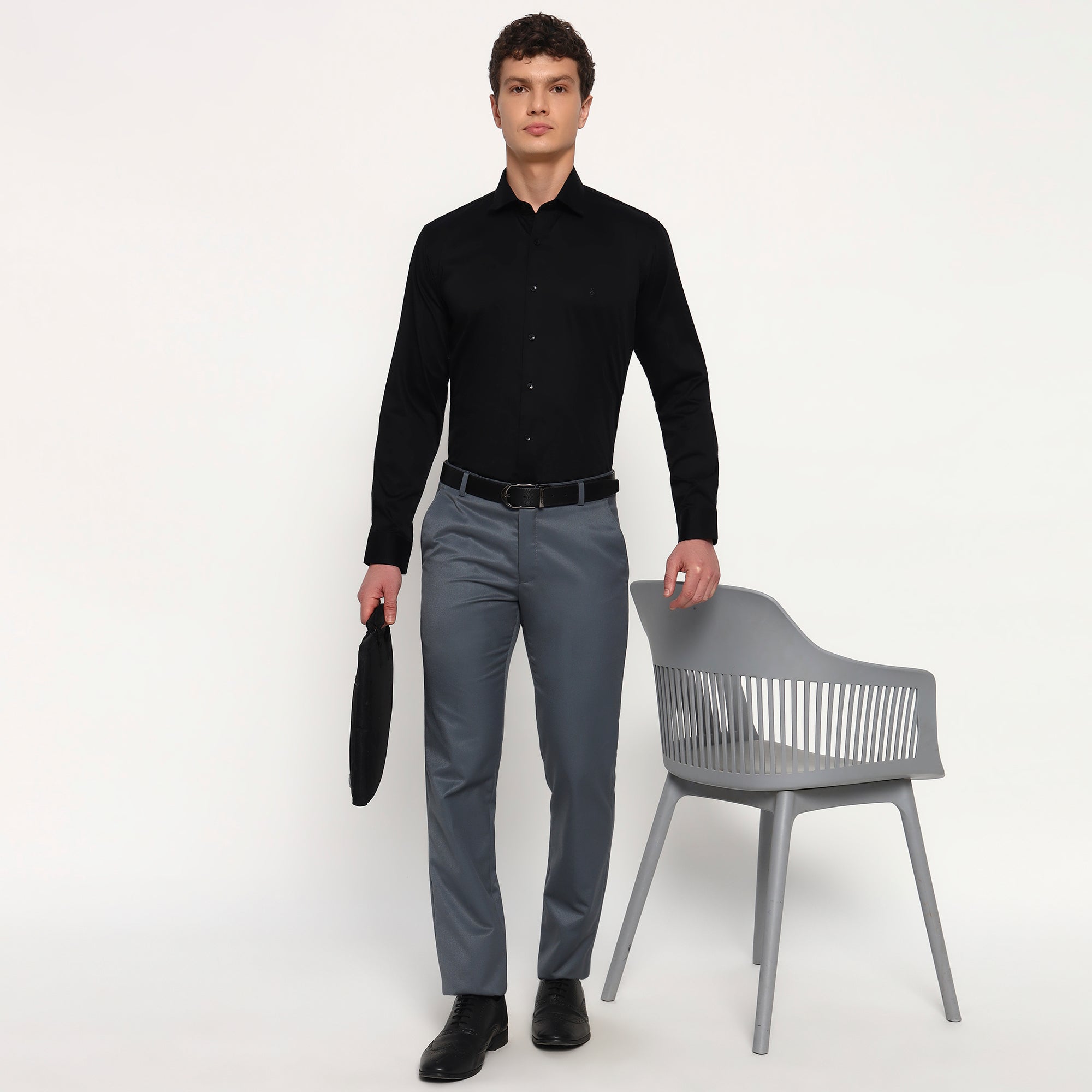 Black Satin Shirt