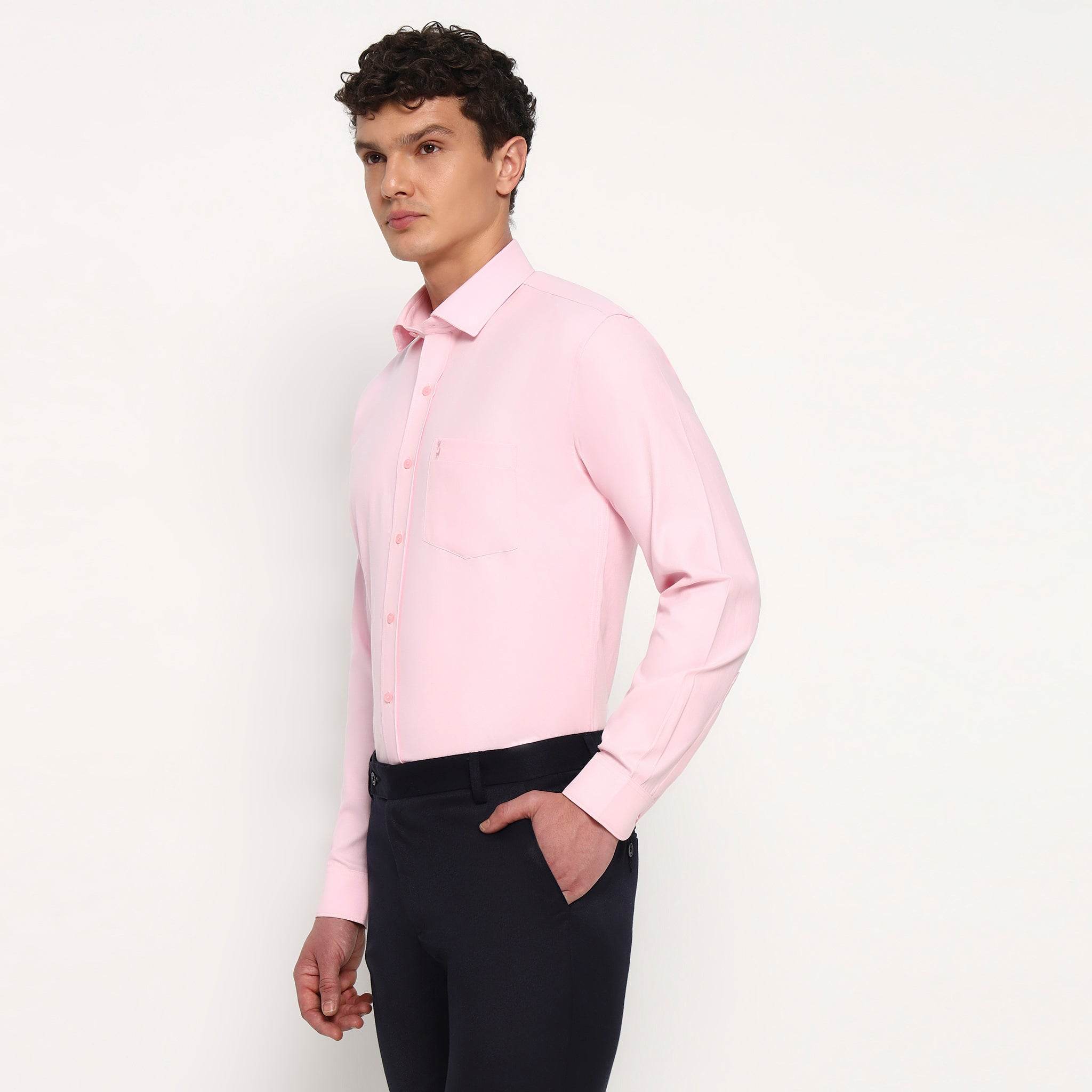 Pink Oxford Cotton Shirt - Sangai