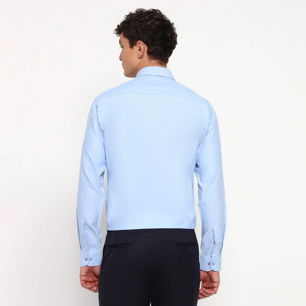 Sky Blue Oxford Cotton Shirt - Sangai