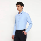 Sky Blue Oxford Cotton Shirt - Sangai