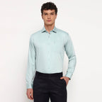 Aqua Cyan Bamboo Shirt - Sangai