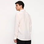 Barely Pink Belgian Linen Shirt - Sangai