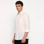 Barely Pink Belgian Linen Shirt - Sangai