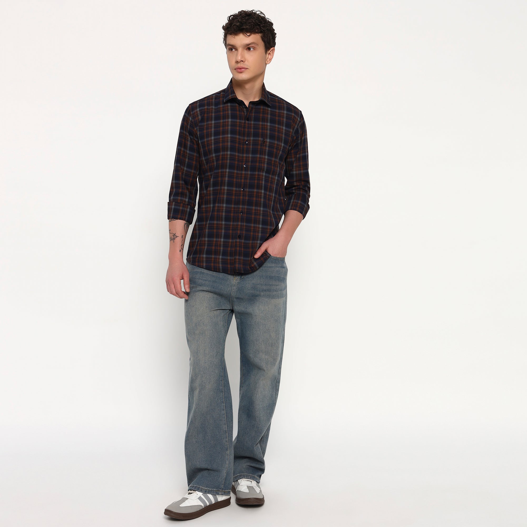 Sunset Tide Bamboo Checks Shirt