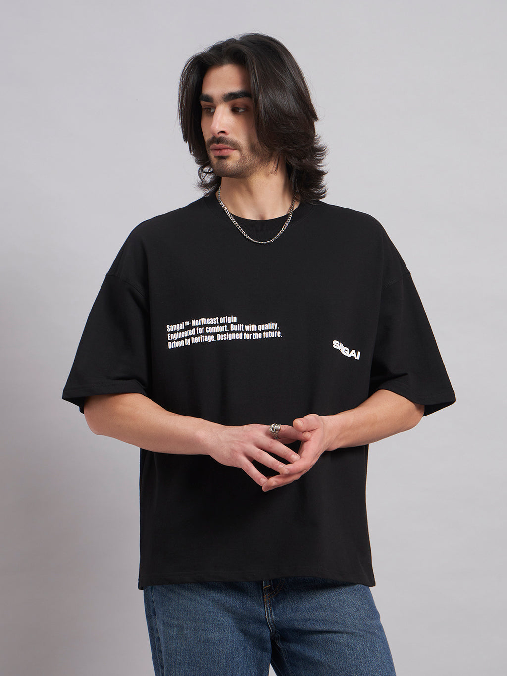 Black Origin Unisex Oversized T-shirt