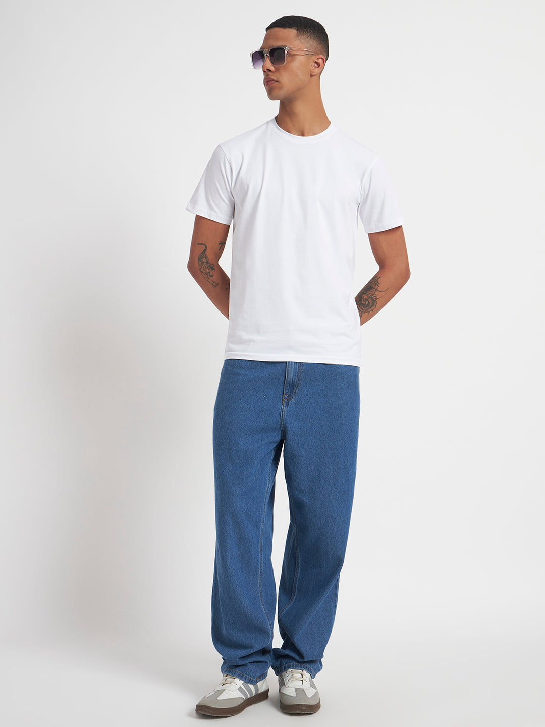 Plain White Elite Stretch Cotton Tee