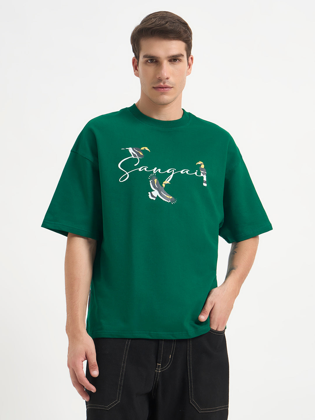 Hornbill Unisex Oversized Tshirt