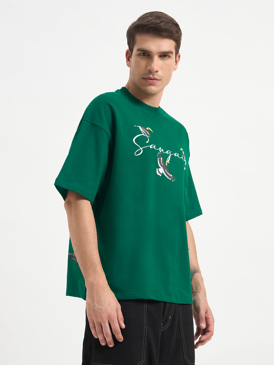 Hornbill Unisex Oversized Tshirt