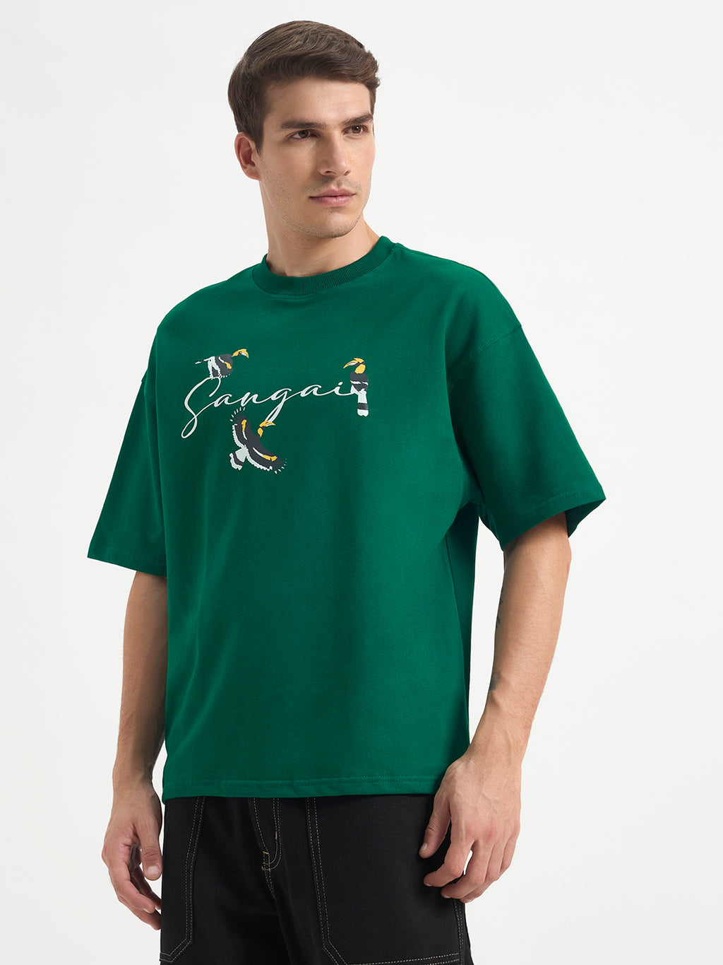 Hornbill Unisex Oversized Tshirt