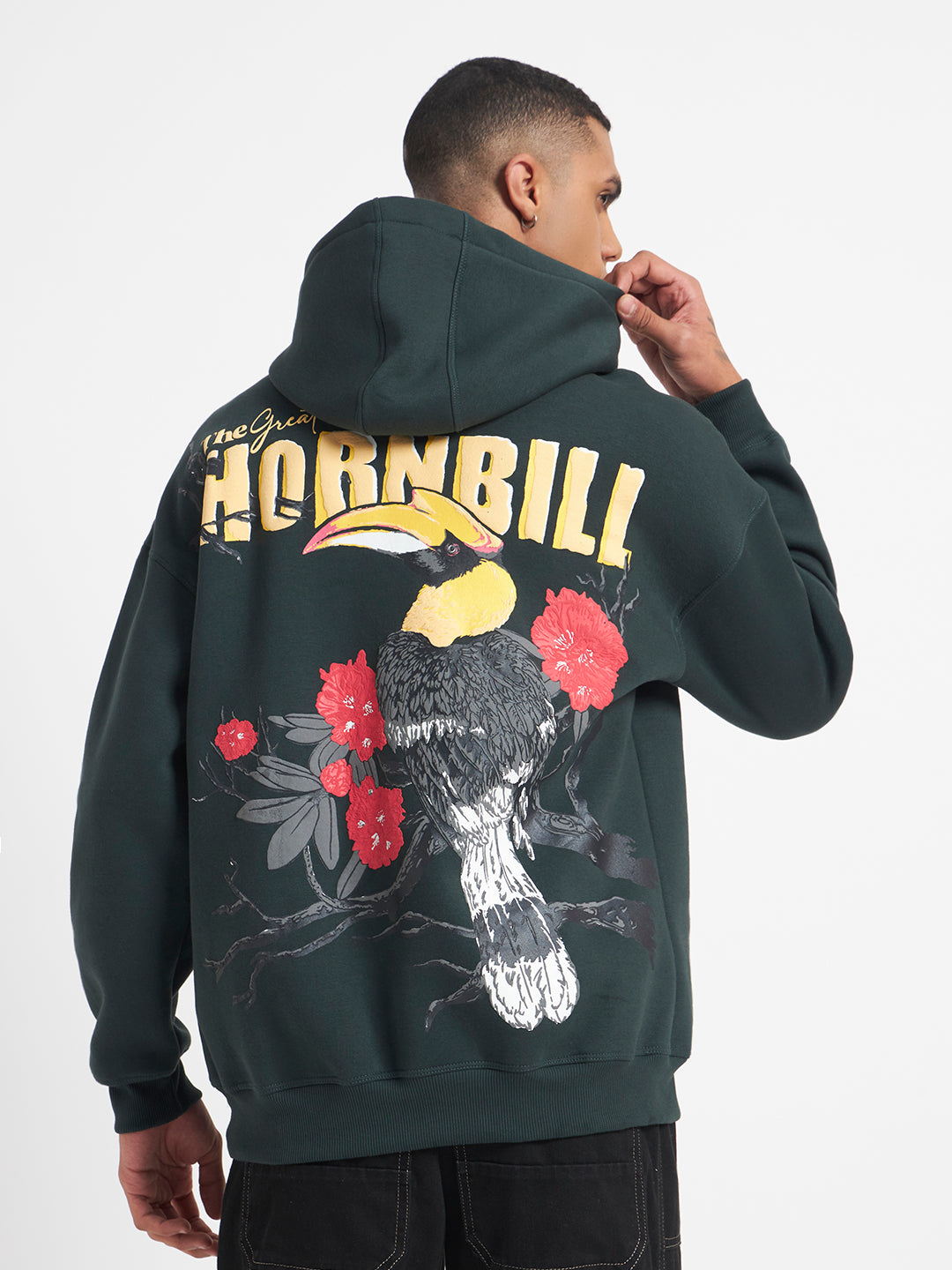 Sangai Hornbill Unisex Oversized Hoodie