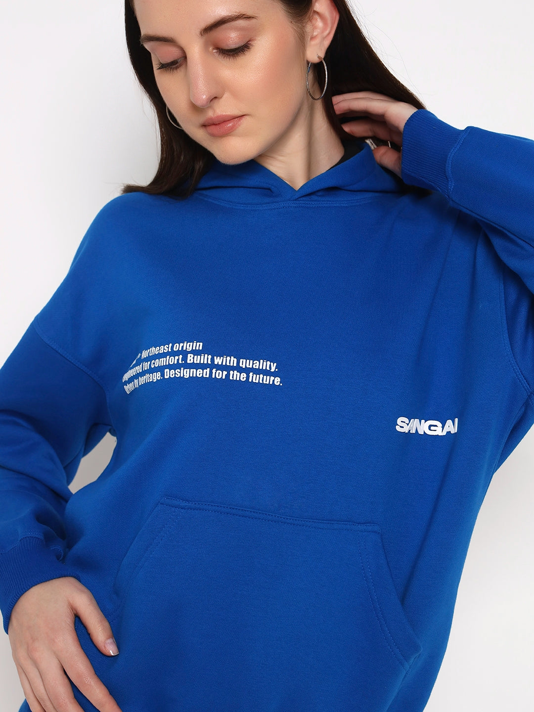 Royal Blue Unisex Oversized Hoodie