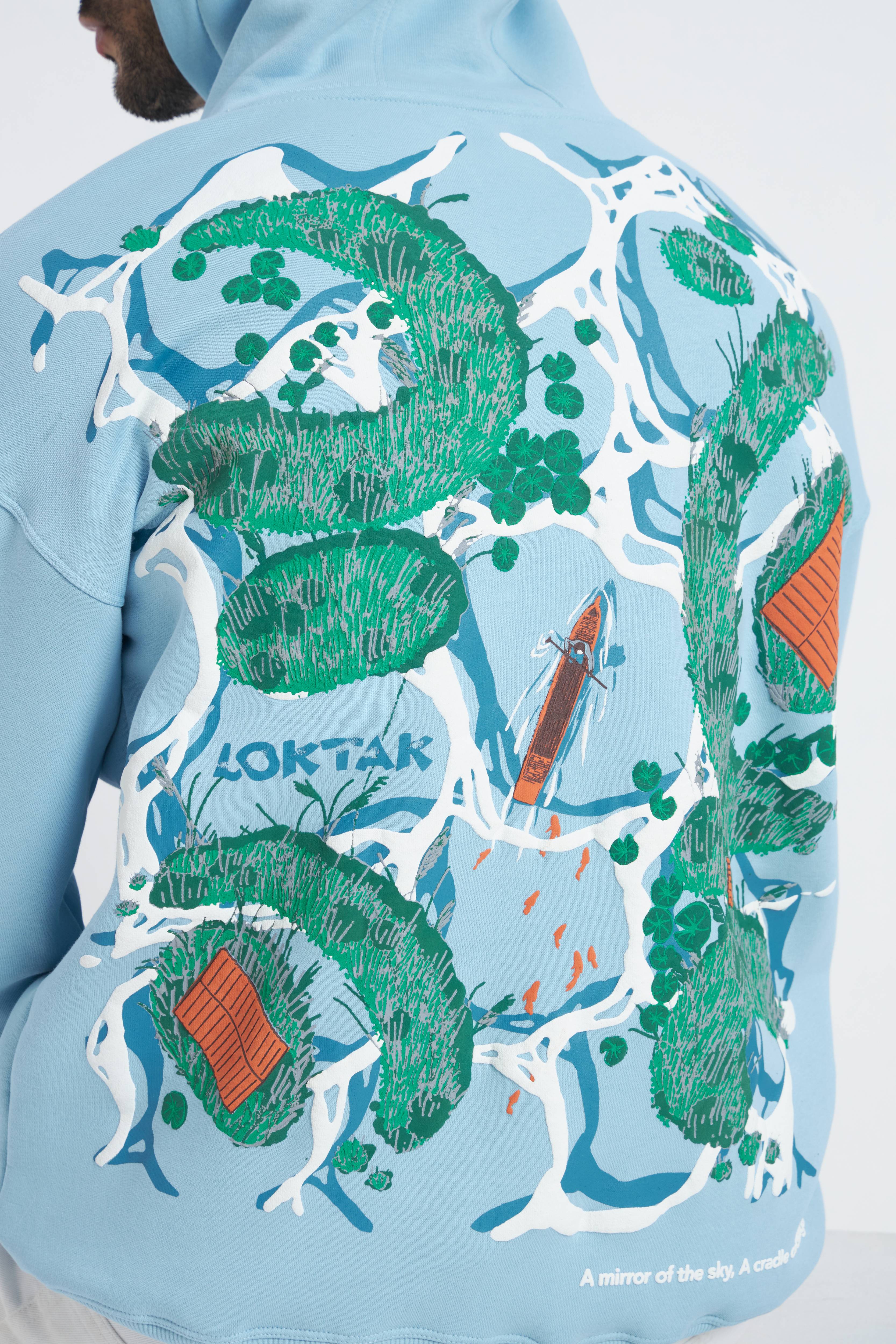 Loktak Lake Unisex Oversized Hoodie