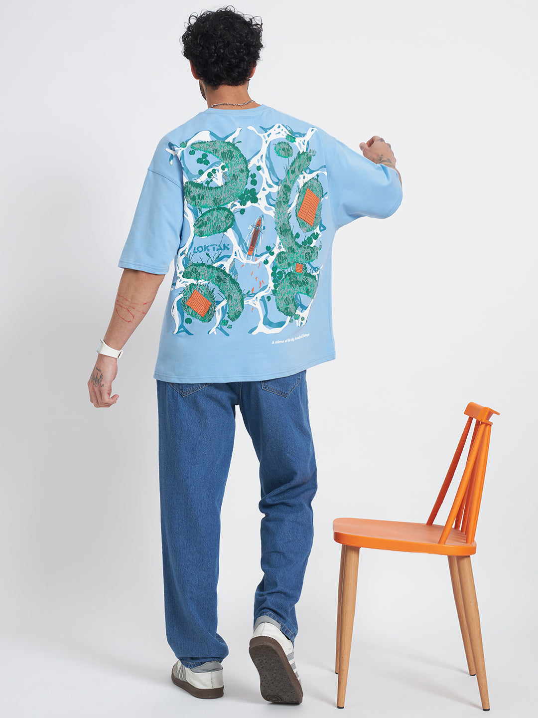 Loktak Lake Unisex Oversized Tshirt