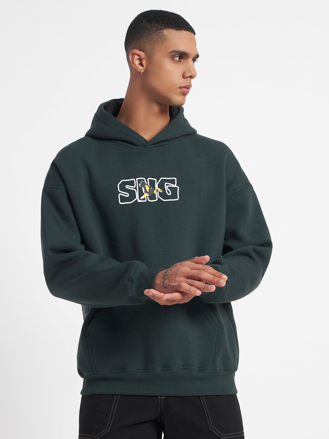 Hornbill Unisex Oversized Hoodie