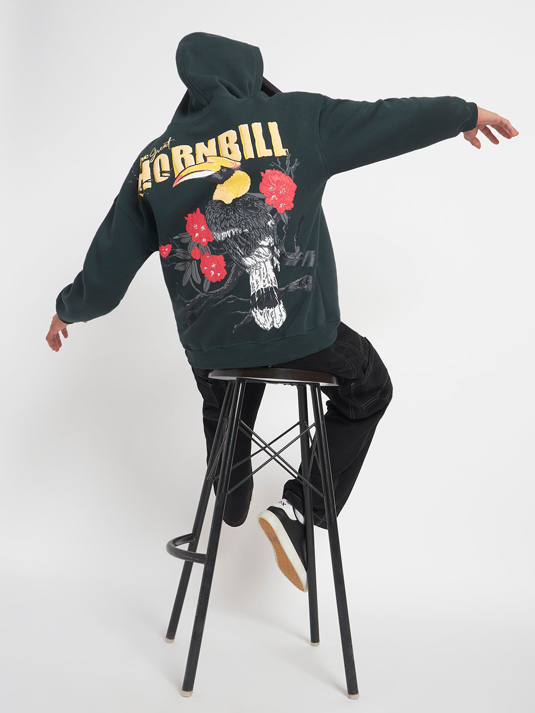 Hornbill Unisex Oversized Hoodie
