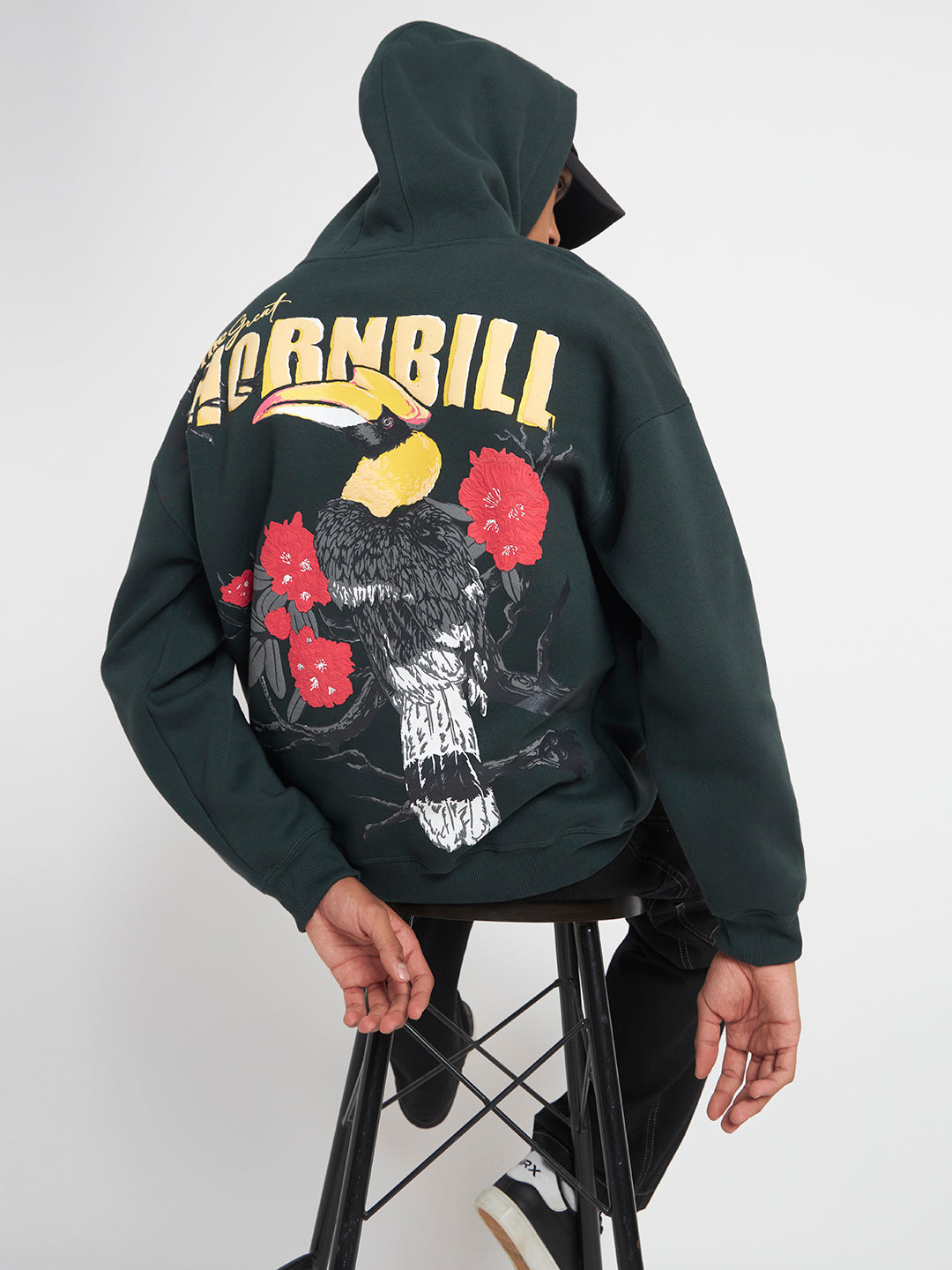 Hornbill Unisex Oversized Hoodie