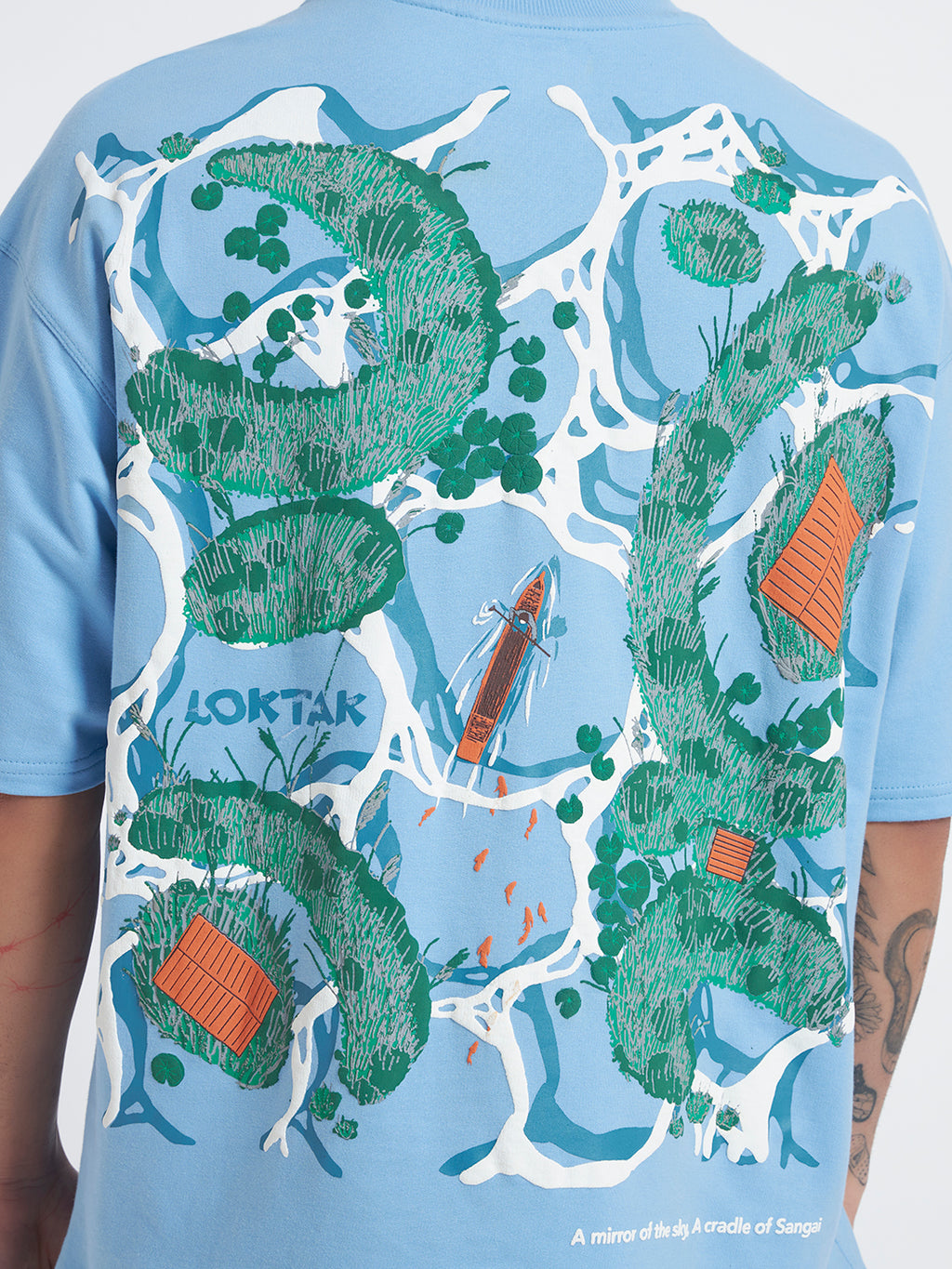 Loktak Lake Unisex Oversized Tshirt