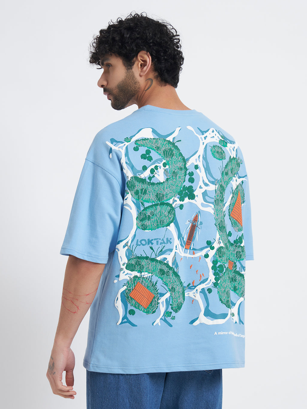 Loktak Lake Unisex Oversized Tshirt