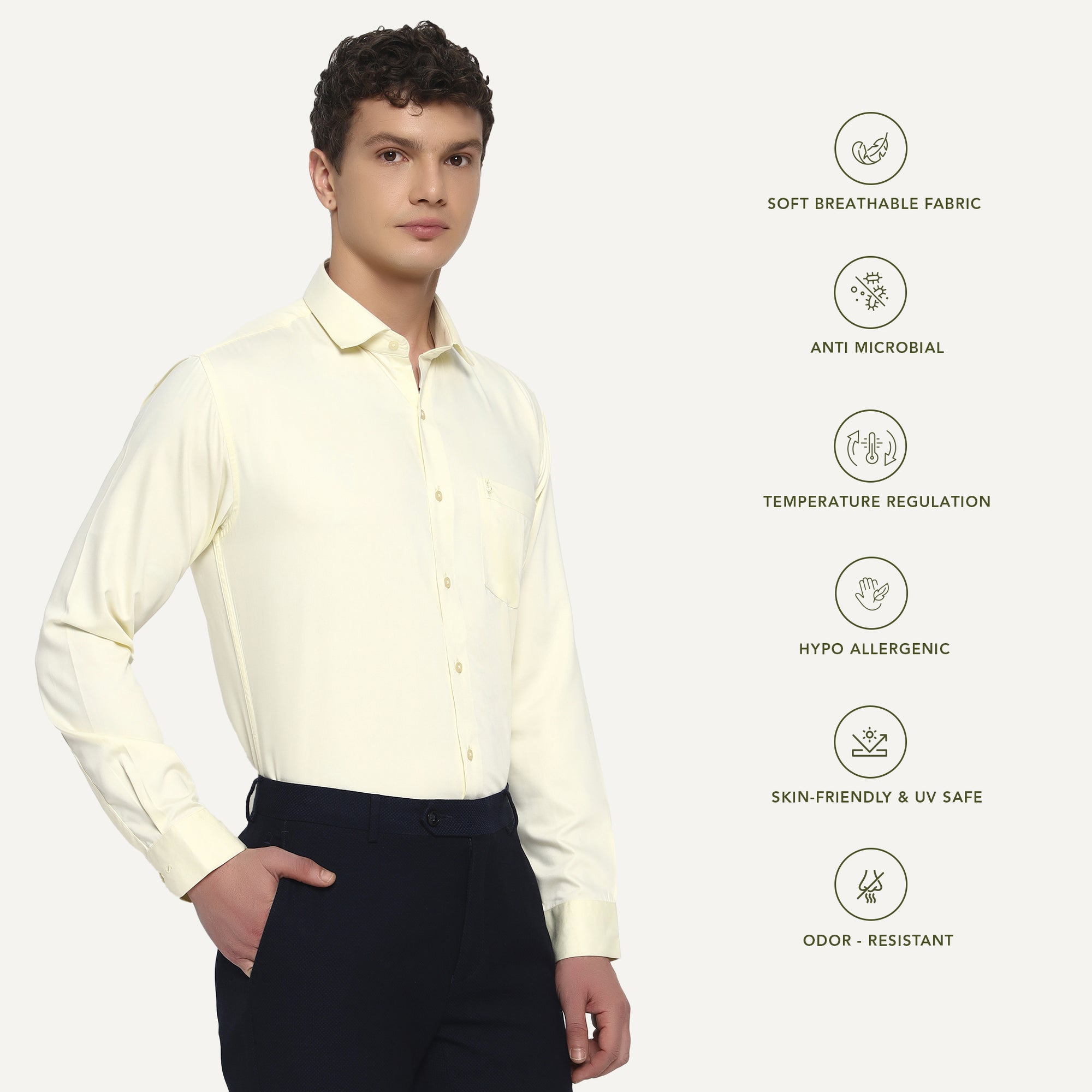 Yellow Bloom Bamboo Shirt