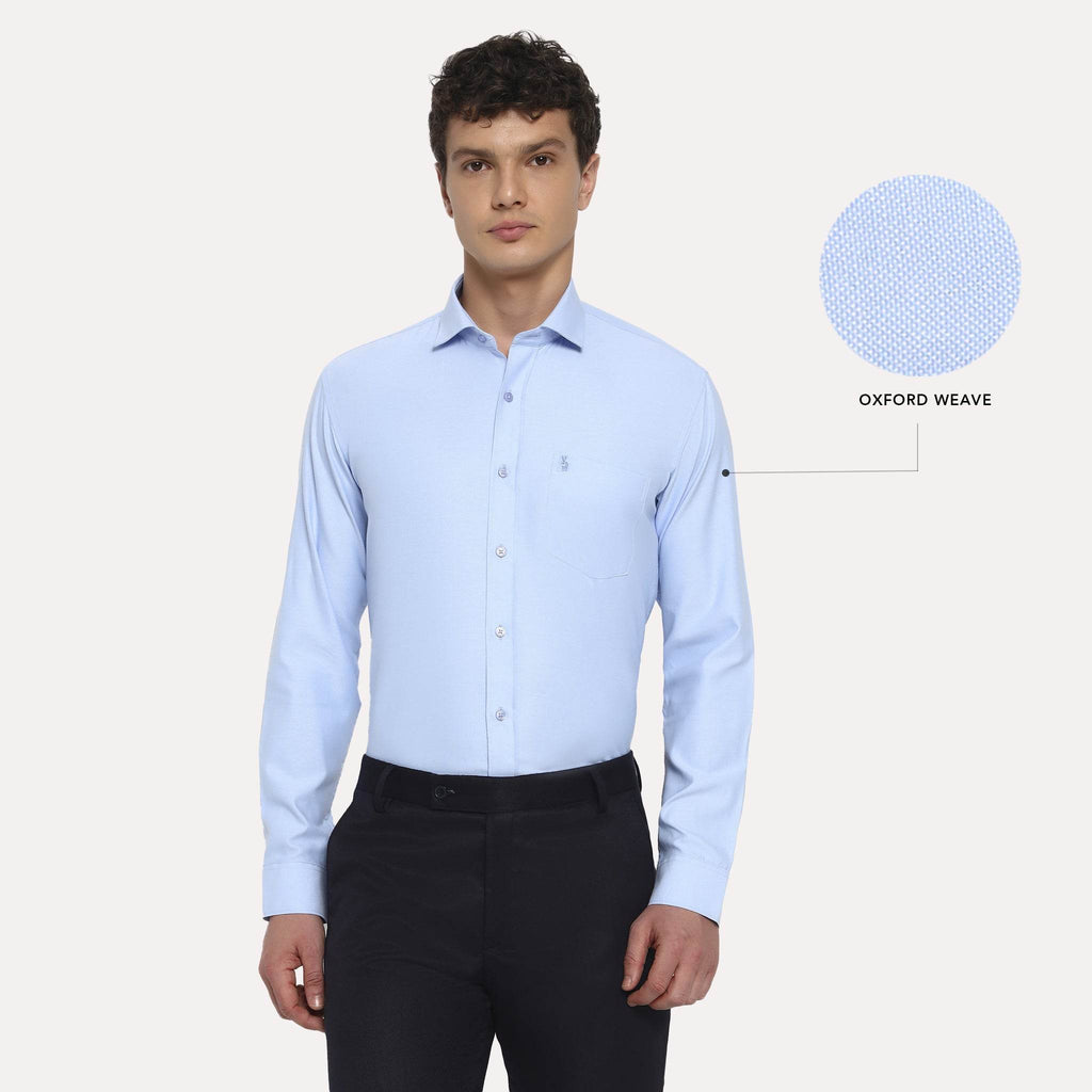 Sky Blue Oxford Cotton Shirt - Sangai